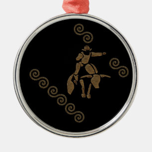 Massentourismus im Rodeo Ornament Aus Metall