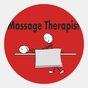 Massetherapeut Runder Aufkleber
