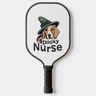 Maßgeschneidert für Kaninchenfans Ein Spooky Nurse Pickleball Schläger