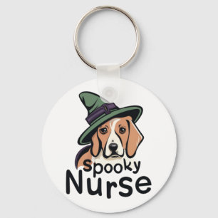 Maßgeschneidert für Kaninchenfans Ein Spooky Nurse Schlüsselanhänger