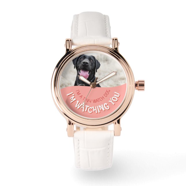 Maßgeschneidert - Ihr eigenes Foto - Hundeschau Armbanduhr (Vorderseite)