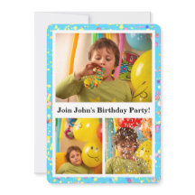 Maßgeschneiderte 12x18 Sky Blue Birthday Foto Coll
