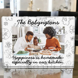 Maßgeschneiderte 1-Foto-Familie glücklich blühend  Fotoblock