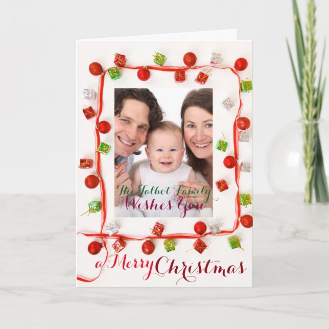 Maßgeschneiderte 2016-2017-SITZUNGEN Feiertagskarte (Vorderseite)