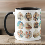 Maßgeschneiderte 24 Fotos Moderne Erinnerungen für Tasse<br><div class="desc">Fügen Sie benutzerdefinierte Begleithunde,  Katze oder Vogel,  Fotos und Freunde mit einfachem Rahmen hinzu</div>