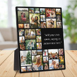 Maßgeschneiderte 36-Foto-Collage mit Angebot Fotoplatte<br><div class="desc">Machen Sie Ihre eigene Foto-Ausstellungsfläche mit 36 Erinnerungen aus Ihrem hochgeschätzten Foto in einer modernen Grid-Stil Foto-Collage neben Ihrem Lieblings-Zitat,  Sprichwort,  Liedtext oder Sondertext. Fügen Sie einfach Ihre Bilder für individuelle Foto-Wohngestaltung oder personalisierte Geschenke für Familie und Freunde hinzu.</div>