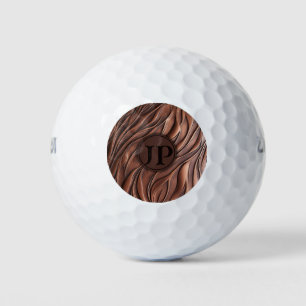 Maßgeschneiderte 3D-Kupfer-Metallic-Wellenform Golfball