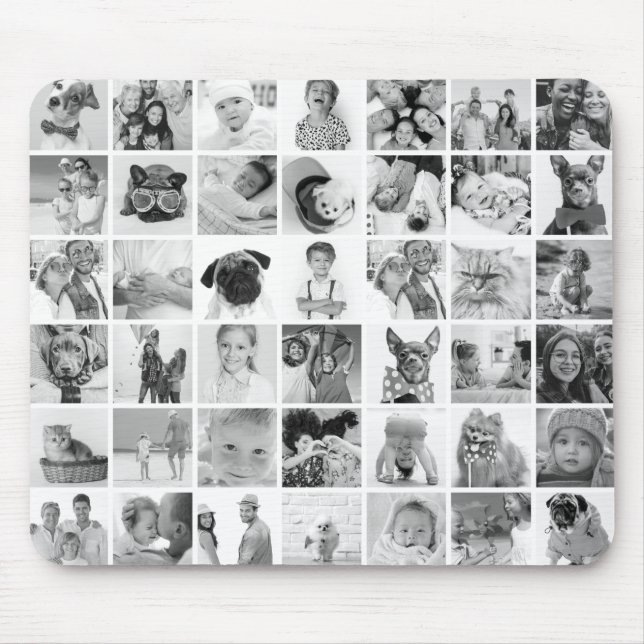 Maßgeschneiderte 42 Fotos Moderne Erinnerungen für Mousepad (Vorne)