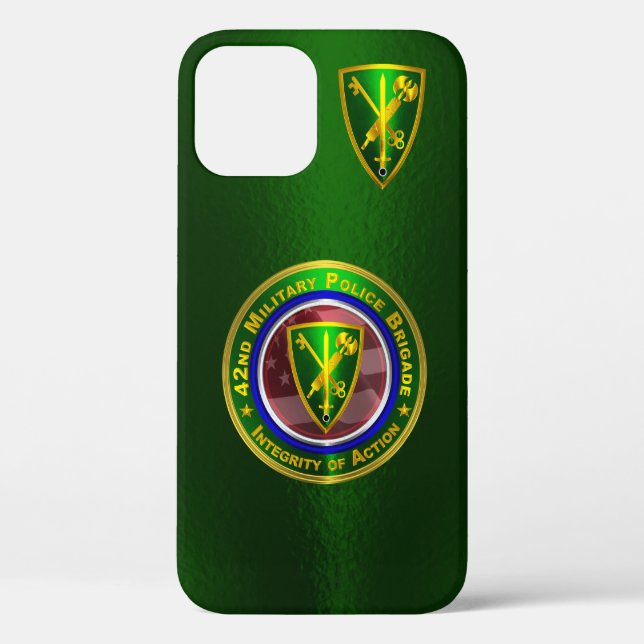 Maßgeschneiderte 42. Militärpolizei Case-Mate iPhone Hülle (Rückseite)