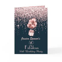 Maßgeschneiderte 50 & fabelhafte Rose Gold 50. Geb