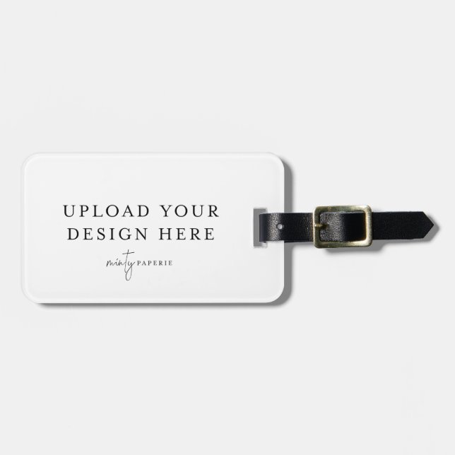 Maßgeschneiderte AcrylGepäckmarke (Landschaft) Gepäckanhänger (Vorderseite horizontal)