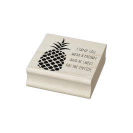 Maßgeschneiderte Ananas-Ständer Hoch Tragen Sie ei Gummistempel
