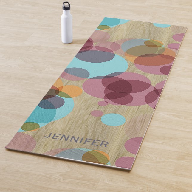 Maßgeschneiderte Angesagte Polka Dots Kunst auf Im Yogamatte (Beispiel)