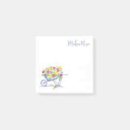 Maßgeschneiderte Aquarellfarben-Rose | Rustikales  Post-it Klebezettel