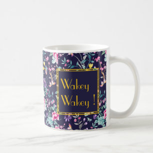 Maßgeschneiderte Art-Deco-Tasse mit Blumendesign Kaffeetasse