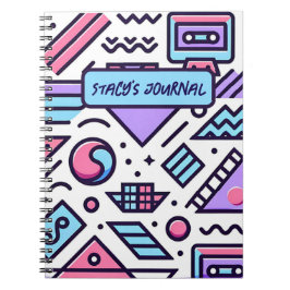 Maßgeschneiderte, ästhetische Casette Squiggles de Notizblock