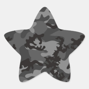 Maßgeschneiderte Aufkleber für die schwarze Camouf