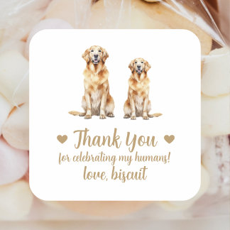 Maßgeschneiderte Aufkleber für Hunde-Gastgeschenk 