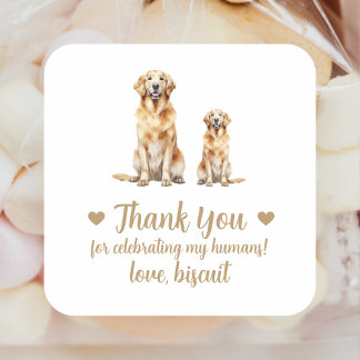Maßgeschneiderte Aufkleber für Hunde-Gastgeschenk 