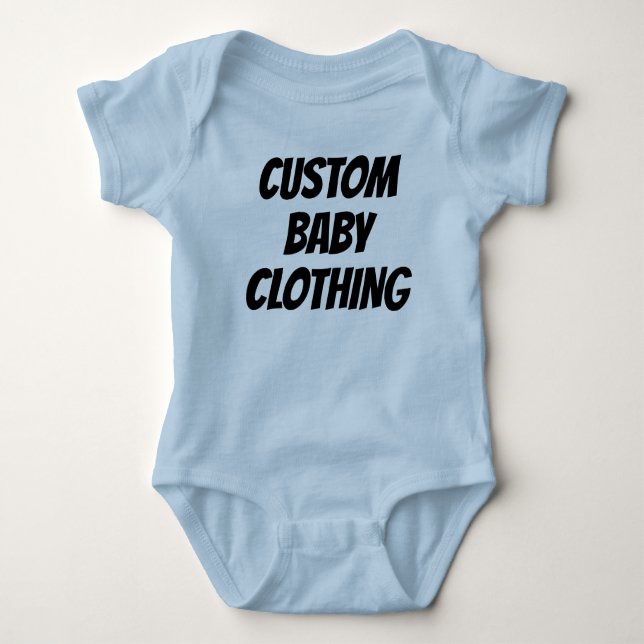 Maßgeschneiderte Baby Bodysuits Blank Template (Vorderseite)