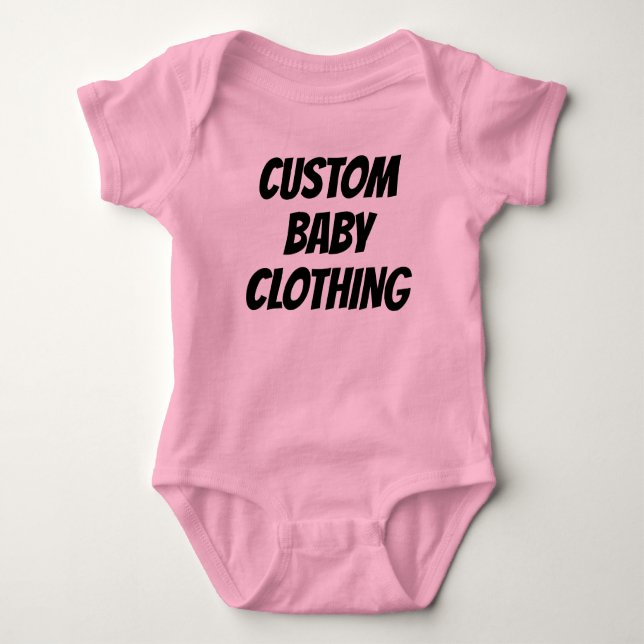 Maßgeschneiderte Baby Bodysuits Blank Template (Vorderseite)