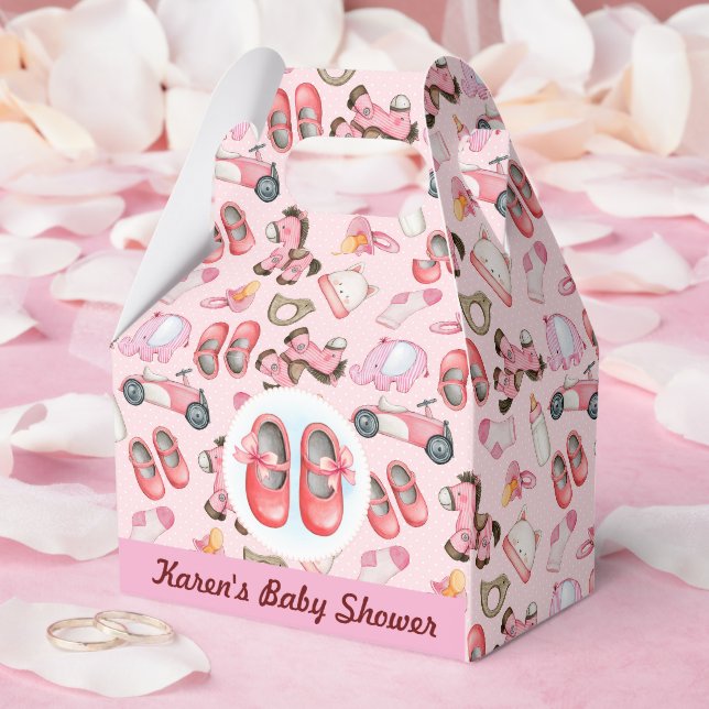 Maßgeschneiderte Baby-Girl-Dusche Geschenkschachtel (Hochzeit)