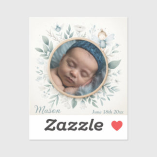 Maßgeschneiderte Babyaufkleber mit Faible Frame Aufkleber