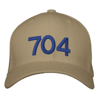 Maßgeschneiderte Baseball Cap Charlotte NC 704 Bestickte Baseballkappe