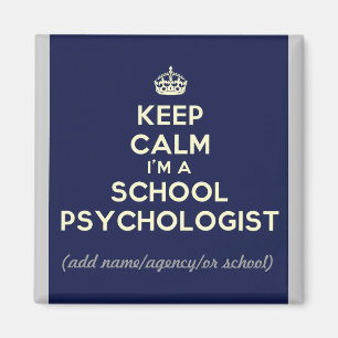 Maßgeschneiderte Behalt Ruhe Ich bin ein Schulpsyc Magnet