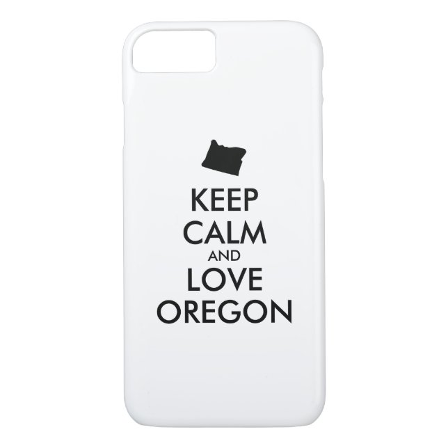 Maßgeschneiderte BEHALTEN CALM- und LIEBE-OREGON Case-Mate iPhone Hülle (Rückseite)