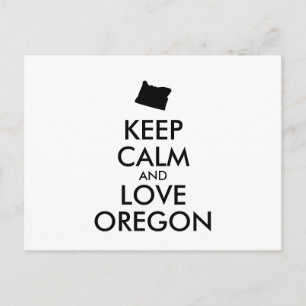 Maßgeschneiderte BEHALTEN CALM- und LIEBE-OREGON Postkarte