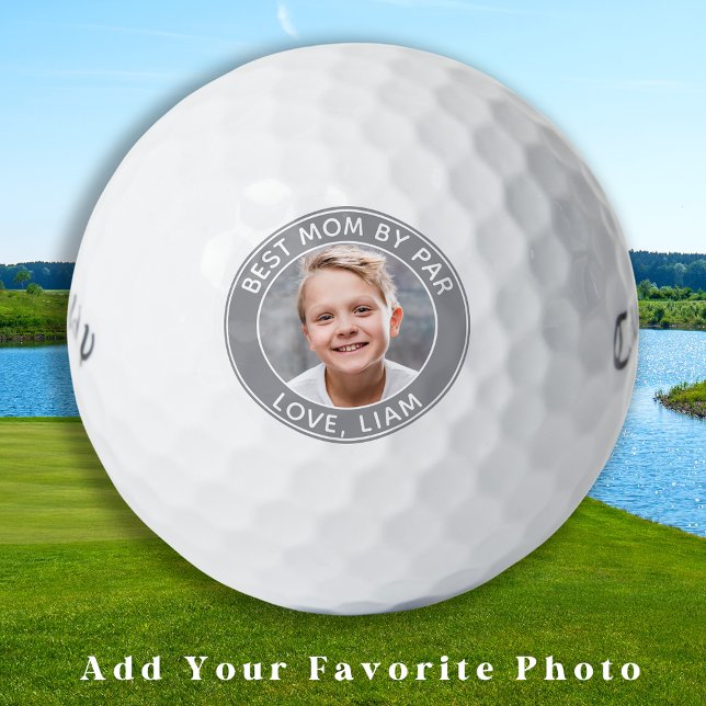 Maßgeschneiderte beste Mama je nach Par Kids Foto Golfball (Von Creator hochgeladen)