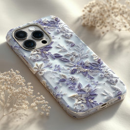 Maßgeschneiderte, bestickte Floral iPhone Case mit