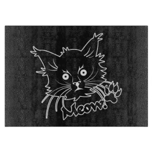 Maßgeschneiderte Black Cat-Schneidplatte Schneidebrett