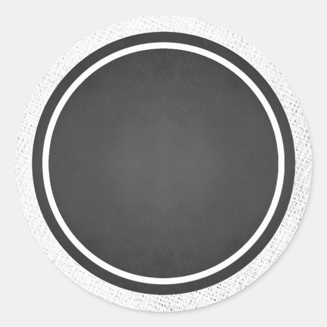 Maßgeschneiderte Blank-Imitat-Chalkboard-Stickers Runder Aufkleber (Vorderseite)