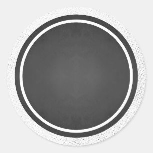 Maßgeschneiderte Blank-Imitat-Chalkboard-Stickers Runder Aufkleber