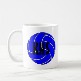 Maßgeschneiderte Blue Volleyball Coffee Tasse
