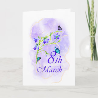 Maßgeschneiderte Bluebell-Blume Karte