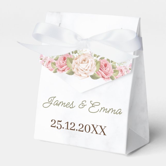 Maßgeschneiderte Blume für Elegante Rose Geschenkschachtel (Vorderseite)