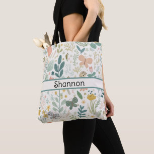Maßgeschneiderte Blume Totbeutel Tasche
