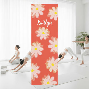 Maßgeschneiderte Blumen-Yoga-Matte mit Tagesdesign Yogamatte