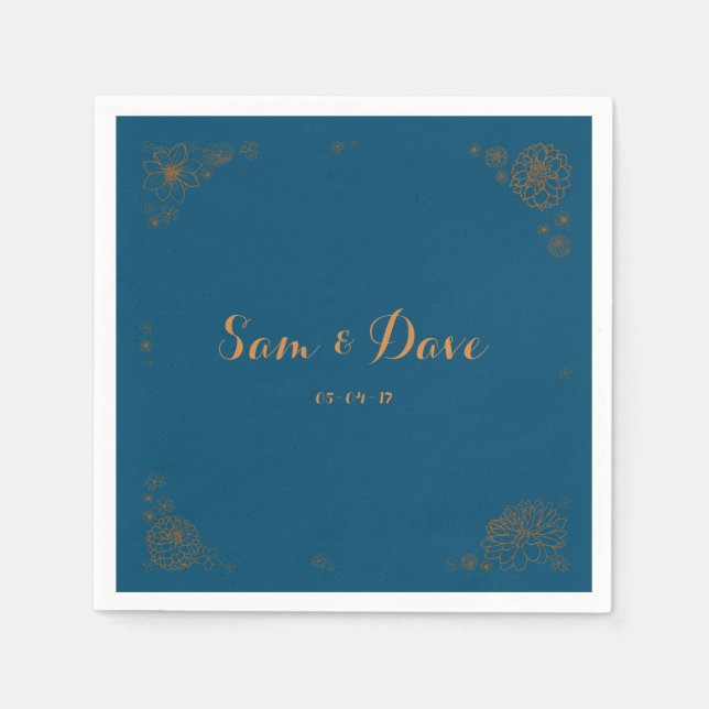 Maßgeschneiderte Blumenhochzeiten von Napkins Serviette (Vorderseite)