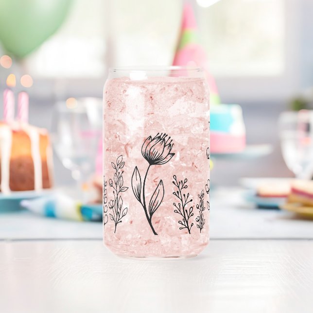Maßgeschneiderte Blüte Dosenglas (Insitu (Geburtstag))