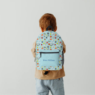 Maßgeschneiderte Boys Coole Lieben Sport Bedruckter Rucksack