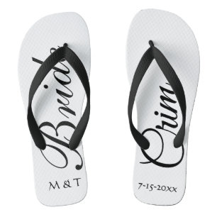 Maßgeschneiderte Bride Elegant White Flip Flops