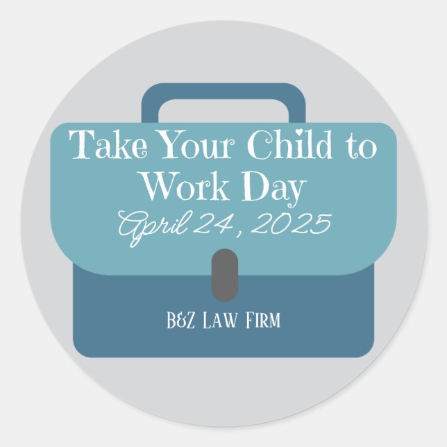 Maßgeschneiderte Briefkasten bringen Ihr Kind zur  Runder Aufkleber (Vorderseite)