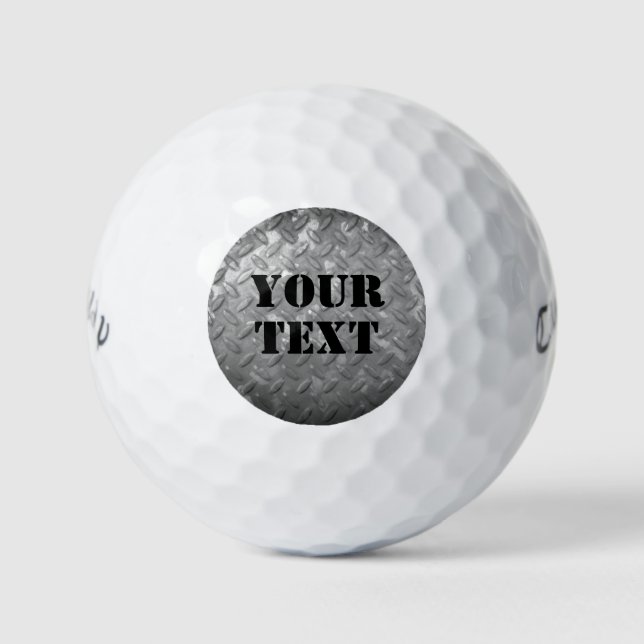 Maßgeschneiderte Callaway-Golfbälle mit Stahlplatt Golfball (Vorderseite)