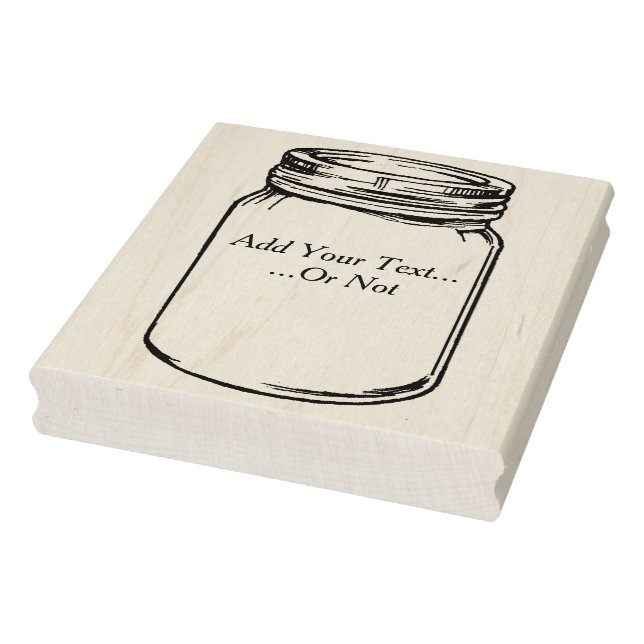 Maßgeschneiderte Canning Jar Rubber Art Briefmarke Gummistempel (Stempel)