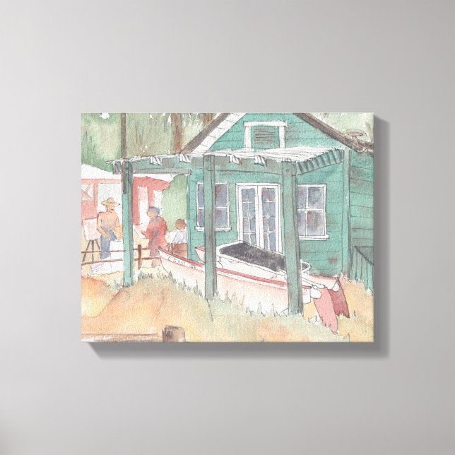 Maßgeschneiderte Canvas "Wasserfarben-Sketch/Krist Leinwanddruck (Vorderseite)