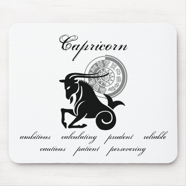 Maßgeschneiderte Capricorn-Merkmale im griechische Mousepad (Vorne)